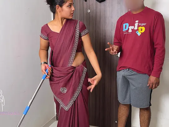 Komal was mopping her broom when a landlord lured her