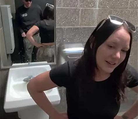 Mya Lane sneaks into gas station for a naughty homemade smash with doggy style act