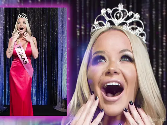 Miss Texas America keeps her crown by keeping it in control XXX Video