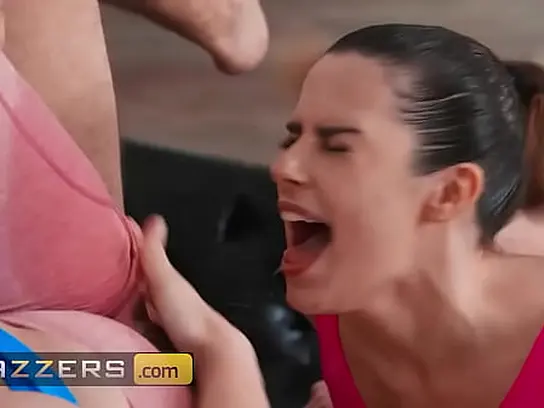 Keira Croft & Chanel Camryn moisten & horny in a sizzling yoga session with Mick Blue