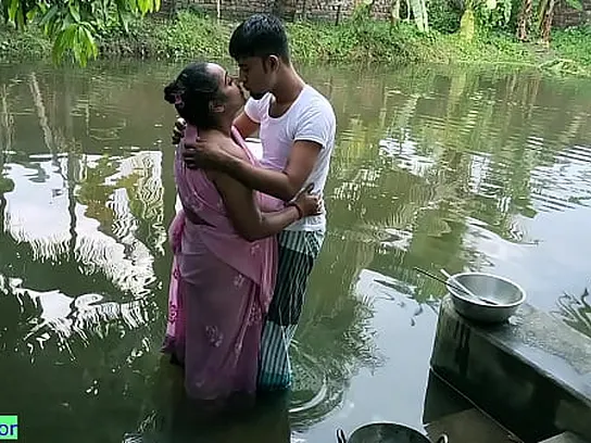 Tarpita and Hasikul's hot anal sex adventure with steaming Boudi outside