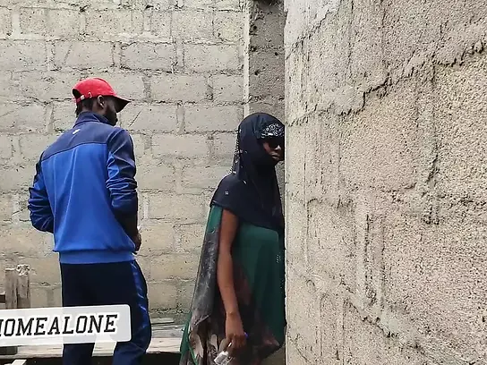 Witness this Nigerian tart with huge hooters get plowed in a concluded building by a BIG BLACK COCK