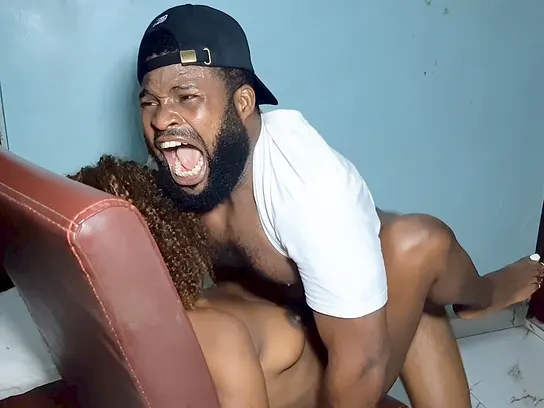 Witness Krissyjoh's ginormous jizm-pump demolish the cock-squeezing African poon of sexy Slimzy!