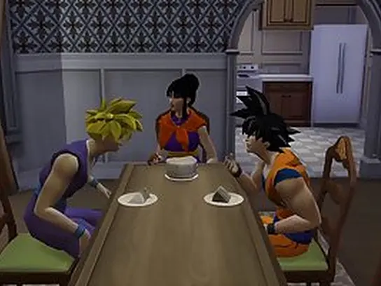Toon boy Gohan is romping his finest mate buxomy mommy while he is sleeping next to them